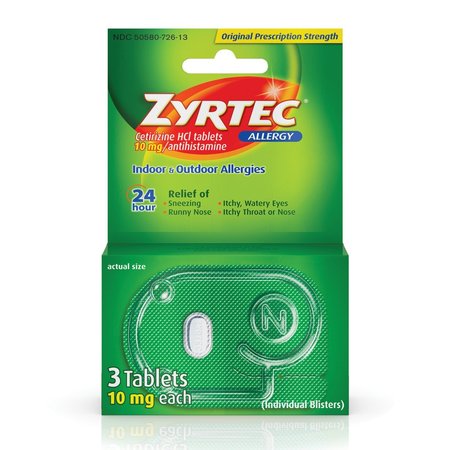 ZYRTEC Allergy Relief Tablets, 6PK J&J-20452